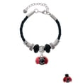 thumbnail image 2 of Delight Jewelry Resin Red & Black Ladybug Sweetie Lil Sister Celtic Knot Leather Bead Bracelet, 7"+2" Extender, 2 of 4