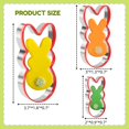 thumbnail image 4 of Cortador de galletas de conejito de 3 piezas para hornear forma de conejo de Pascua con galletas de borde de PVC suave/pastel de galletas/galletas para vacaciones esquí esquí Gafas de esquí, 4 of 5