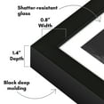 thumbnail image 7 of Americanflat 5" x 7" Gallery-Style Picture Frame with Mat to Secure Artwork, Prints, and Photos - Black, 7 of 7
