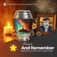 thumbnail image 4 of Yatskia Cross with Rainbow Little Memorial Burial Urns for Human Ashes Adult Mother and Father, Small Funeral Keepsake Urn for Ashes Adult Male, (Monar Pack of 1, 3 Inch), 4 of 8