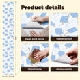 thumbnail image 5 of Peel and Stick Wallpaper Blue Star Ice Cream Design Wall Mural 17.7in x 9.8ft Self Adhesive Removable Wall Paper Renter Friendly Wallpaper for Nursery Bedroom Cabinets, 5 of 8