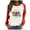 White, variant on Honeeladyy Rollbacks Merry Christmas Cute Three wear hat Gnome Novelty Graphics Pullover Fall Sweatshirt Women Long Sleeve Loose Pullover Tops White