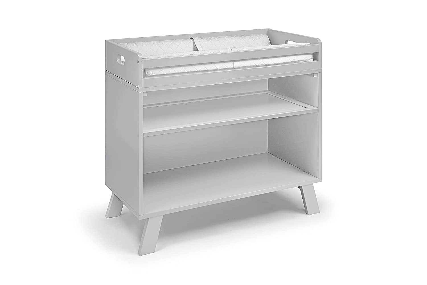 Suite Bebe Livia Multi Purpose Free Standing Changing Table with Removable Tray - Gray/Gray