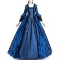 thumbnail image 4 of Wirziis Women's Palace Retro Lace Stitching Big Bell Sleeve Medieval Dress Evening Dress, 4 of 5