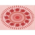 thumbnail image 1 of Ahgly Company Indoor Rectangle Patterned Pink Area Rugs, 2' x 5', 1 of 6