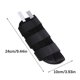thumbnail image 4 of Seitruly Férula para fracturas, muñequera, soporte para codo, fijador de mano de obra fina, estabilizador de brazo profesional de larga Ayudas para vestirse con gancho de botón Negro Grande/Izquierda, 4 of 6