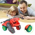 thumbnail image 4 of HAOAN 3Pcs Dinosaur Inertia Car Toys for Kids 3-5 Year Boys and Girls，T- Rex Transforming Dinosaur Cars,Push and Go Friction Powered Stunt Toddler Car Games for Kids Ages 3+ Gifts, 4 of 7