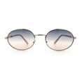 thumbnail image 4 of Classy Oval 90s Hip Hop Rapper Shade Metal Rim Retro Sunglasses Gold - Black Beige, 4 of 8