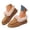Khaki, variant on Women Slip on Loafers for Winter Fleece Lined Comfortable Walking Shoe Ladies Casual Outdoor Non Slip Work Loafer Brown Size 7.5