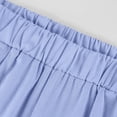 thumbnail image 6 of Dwellite Women's Linen Pants Ankle Length Straight Leg Cropped Pants Elastic Waist for Summer Beach Vacation with Pockets Blue 6XL, 6 of 7