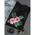 thumbnail image 3 of Watercolor Hibiscuses T-Shirt Women -Image by Shutterstock, Female Large, 3 of 4