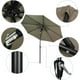 Parapluie de Patio de 9 Pieds avec Inclinaison et Manivelle, 8 Parasols Centrés Parasol Extérieur Parasol – image 4 sur 8