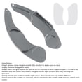 thumbnail image 4 of Steering Wheel Paddle Shifter For Ford Mondeo Edge Taurus 13-20 Aluminium Grey, 4 of 14