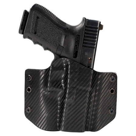 Black Carbon Fiber OWB Holster (Right-Hand, Small Shell,Bersa Thunder 380)