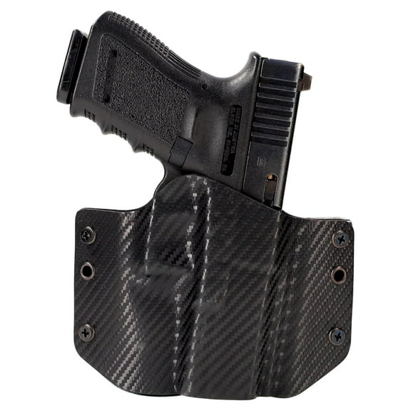 Black Carbon Fiber OWB Holster (Right-Hand, Small Shell,Bersa Thunder 380)