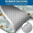 thumbnail image 4 of Light Blue Daisy Flower Pattern Bathroom Rugs Sets 3 Piece,Toilet Cover Set,Absorbent Non Slip Bathroom Mats Sets with U-Shaped Contour Rug Toilet Rug Set, 4 of 5