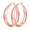 Rose Gold-40mm, variant on YOUNGYUE Chunky Gold Hoops for Women, 25-50mm Gold Plated Wide Hoop Earrings, Hypoallergenic