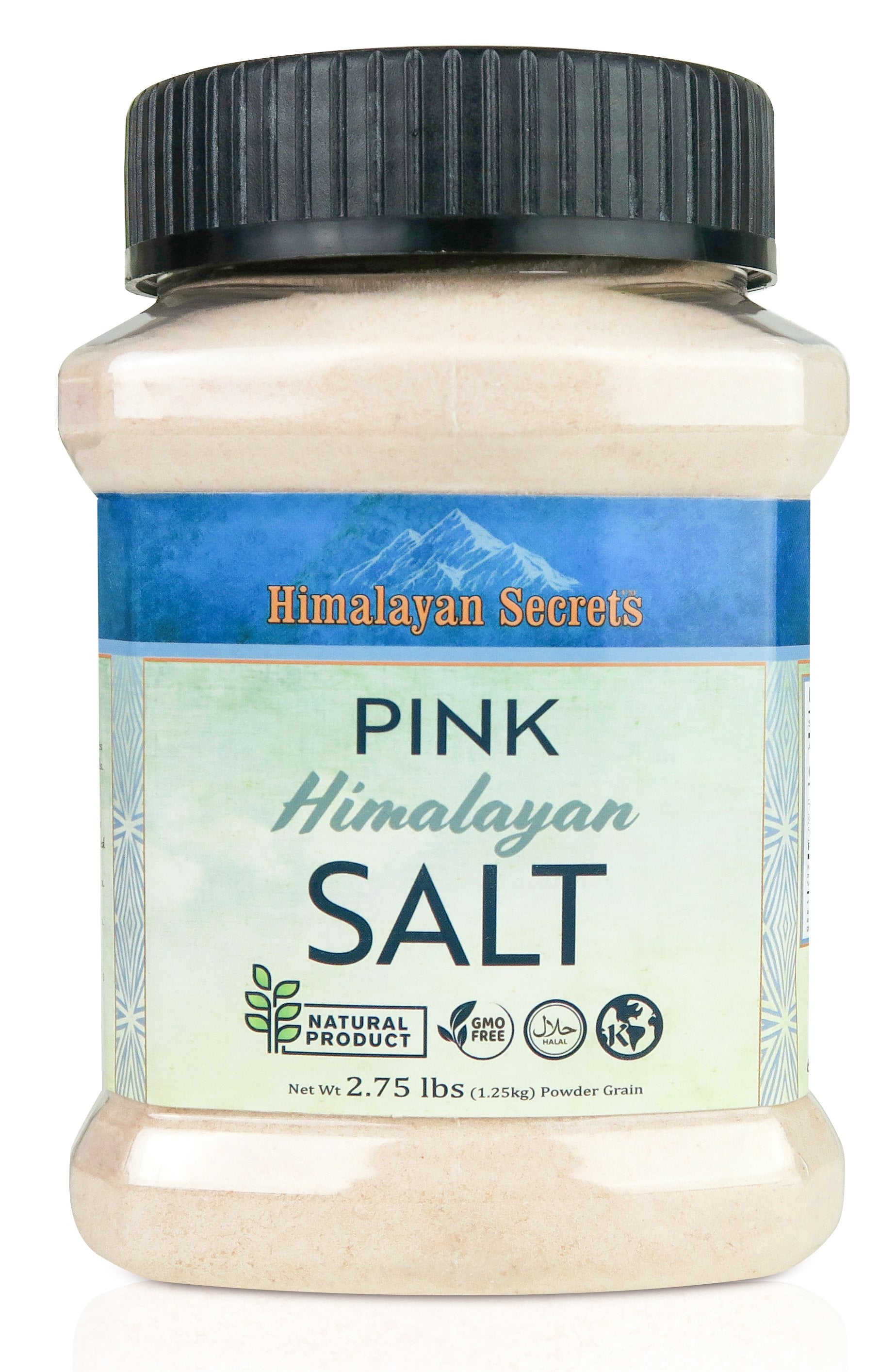 Edible Himalayan Dark Pink Salt Powder 2.75 LB Jar