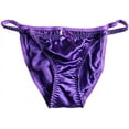 thumbnail image 6 of Yavorrs Women's Silk Panties Sexy Satin Panties String Bikini, 6 of 6