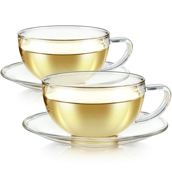 Teabloom KYOTO TEACUP AND SAUCER SET OF TWO-6 OZ