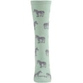 thumbnail image 5 of MeMoi Zebras Bamboo Blend Crew Socks - Womens - Female (9-11, Medium Gray Heather), 5 of 6