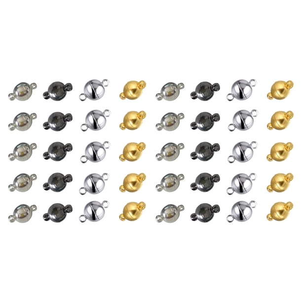 12 Cierres Magnéticos Para Joyería - Broches De Langosta Magnéticos En Oro Y Plata, Ideales Para Hacer Collares Y Pulseras DIY