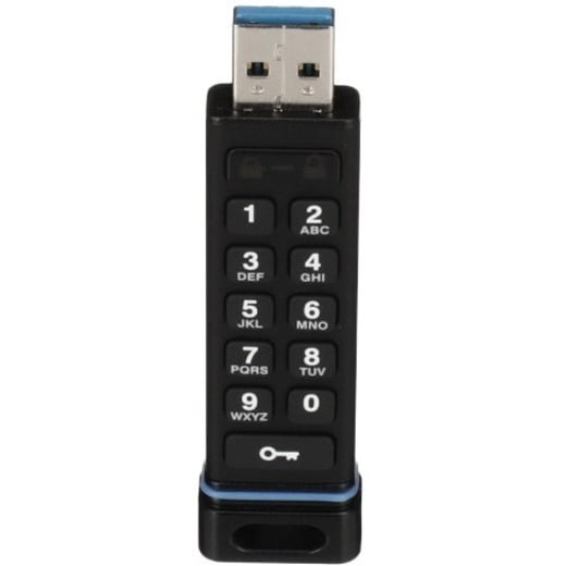SecureDrive SecureUSB KP Hardware-Encrypted USB Flash Drive with Keypad - 32 GB - USB 3.2 (Gen 1) Type A - 152 MB/s Read Speed - 118 MB/s Write Speed - 256-bit AES - 3 Year Warranty