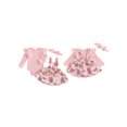 thumbnail image 2 of Gupgi 2Pcs Baby Girl Halloween Outfit Infant Ruffle Long Sleeve Ribbed Romper Pumpkin Flower Suspender Skirts Headband, 2 of 9