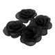 thumbnail image 1 of GOOHOCHY 4Ud Rosas Artificiales Negras De Tela Para Manualidades Creativa Adornos Para Casa Y Eventos, 1 of 7