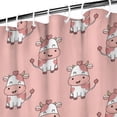 thumbnail image 3 of Pink Cow Pattern Shower Curtain 84"x72" ,Bathroom Decorative Shower Curtains Set with 12 Hooks,Modern Waterproof Washable Shower Curtain, 3 of 6