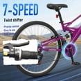 thumbnail image 6 of Ktaxon 26 inch 7 Speed Mountain Bike for Adult, Dual Shock Absorbers, Dual V Brake, Purple, 6 of 10