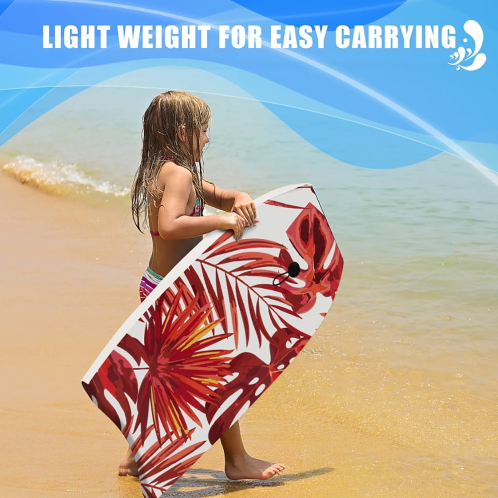 Spaco 37 Inch Lightweight Surfboard With Fin EPS Core for Kids and Adults-M, Performance Fish Soft Top Surfboard for Kids and Adult