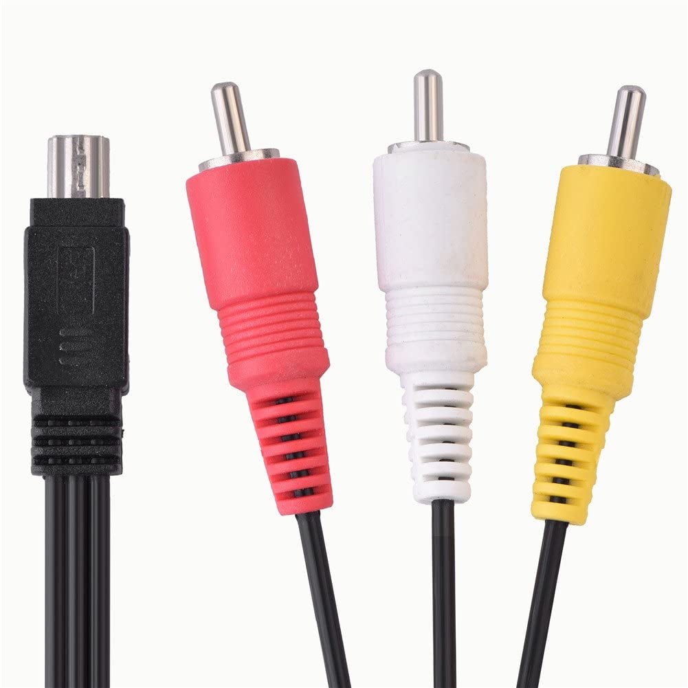 Camera Video Audio AV Cable Mini USB to 3 RCA for AV Cable Camera to TV Wire Canon Camera IXUS 990 is 980 is 970 is 870 is 200 