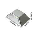 thumbnail image 3 of Kumdkd Silver Solar Lights Outdoor – Waterproof Decorative Stair Step Lights, Pathway Markers for Garden, Patio, Lawn – Auto-On Solar Powered LED Lights for Driveway, Yard, Camping, 3 of 6
