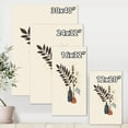 thumbnail image 4 of Designart Vintage Boho Minimalistic Flowers I Canvas Wall Art, 4 of 4