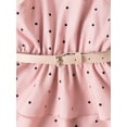 thumbnail image 6 of Lamuusaa Little Girl One Piece Dress,  Sleeveless Elastic Waist  Dress with Wasitbelt Headband, 6 of 7