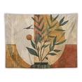 thumbnail image 5 of ONETECH Boho Plant Art Tapestry,retro Plants Tapestry Sunset Landscape Abstract Aesthetic Wall Bedroom Living Room Decor College Dorm Wall Hanging, 5 of 6