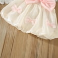 thumbnail image 5 of Otqutp Toddler Girls T Shirt Dress Little Girls Sleeveless Bowknot Ruffles Princess Dress Dance Party Dresses Clothes With Big Bow, 5 of 9
