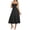 Black, variant on Qiopertar Women's Casual Split Drawstring Dress with Straps V-Neck Sleeveless Summer Beach Party Vacation Boho Wrap Slit Dress, Black M