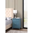 thumbnail image 2 of Glory Furniture Daniel 3 Drawer Nightstand in Teal, 2 of 7