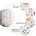 thumbnail image 5 of 60x72 Inch Shower Curtains for Bathroom Spring Floral Fabric Bath Curtain Decor Botanical Summer Flowers Watercolor Waterproof Restroom Curtains Shower Set Accessories with 12 Hooks 60 Inch, 5 of 6