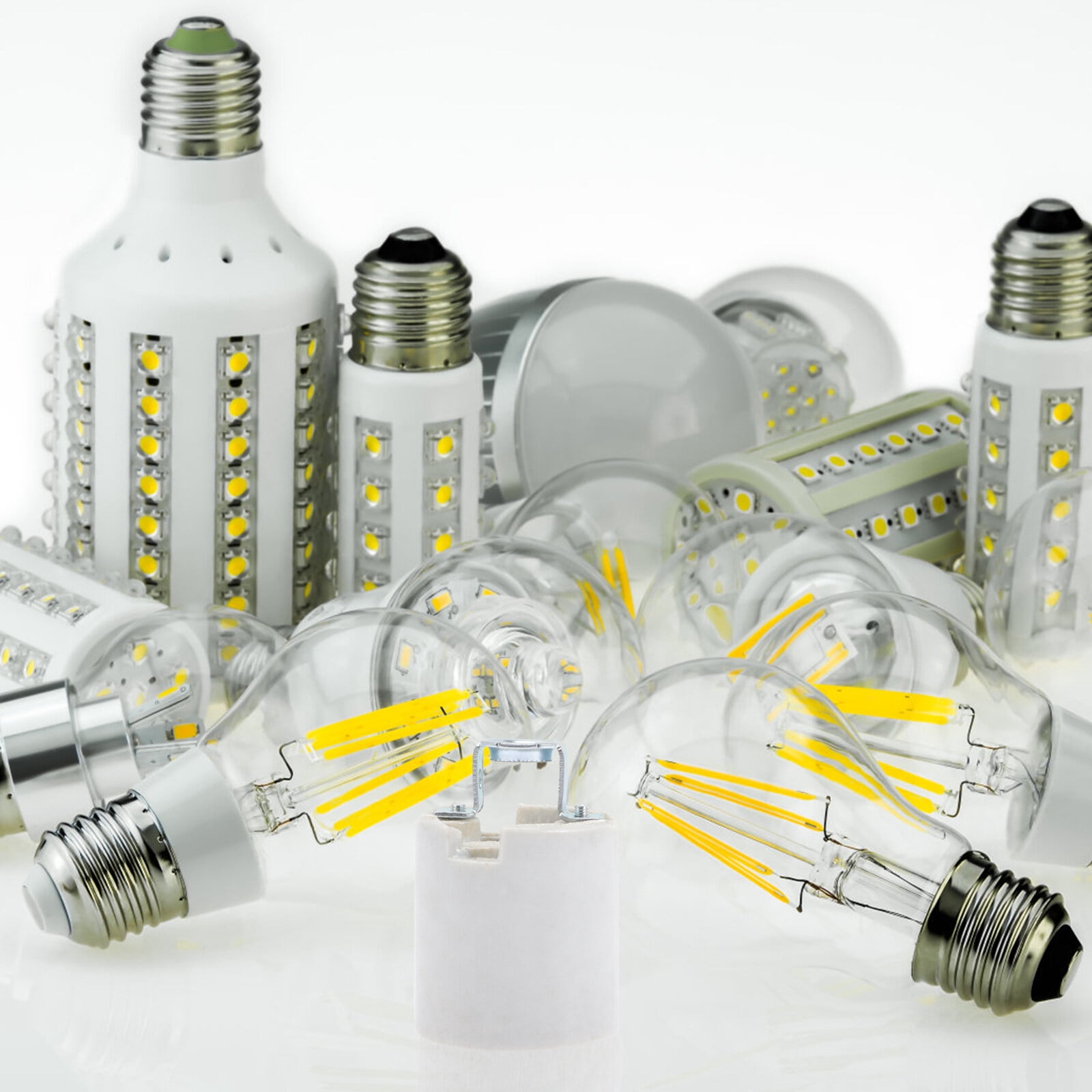 unbranded 12 pcs E26 Screw Light Socket Wall Light Base Holder