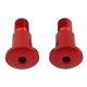 thumbnail image 2 of Adaptador de espejo para manillar de motocicleta, 2 piezas, aleación de aluminio, piezas de reparación de proceso CNC, rosca M16 resistente. Rojo, 2 of 8