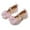 Pink, variant on POIUYTR Girls' Dress Shoes 3-13Y - Crystal Mary Janes Shoes with Adjustable Buckle for Formal Events & Parties