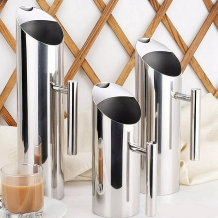 Frieling Steel Pitcher - Water Pitcher Stainless Steel Ice Guard 1L/1.5L/2L Jar Container Drink Server Party