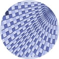 thumbnail image 1 of Ahgly Tapis Rond Lavable en Machine Intérieur Transitionnel Bleu Céleste, 5 Pieds Rond, 1 of 7