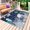 Lake Blue Dark Blue, variant on Turtle Coastal Outdoor Rug for Patio/Deck/Porch, Non-Slip Large Area Rug 4 x 6 Ft, Nautical Summer Beach Coral Jellyfish Rustic Indoor Outdoor Rugs Washable Area Rugs, Camping Rug Carpet Runner