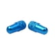 thumbnail image 3 of 2 válvulas Presta Sharpla tapones guardapolvos ciclismo para bicicletas Azul claro, 3 of 8