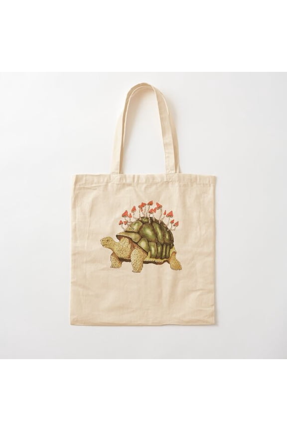 The Mushie Tortoise Canvas Tote Bags, Reusable Shopping Bag