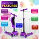 thumbnail image 2 of Patineta Scooter Hurtle con 3 Ruedas Luces LED Ajustable Asiento Plegable con Freno Infantil Morado Hurtle H8845457, 2 of 2